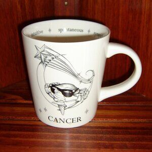 Williams Sonoma Rory Dobner Cancer Zodiac Porcelain Coffee Mug New